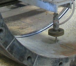 4-axis waterjet cutting